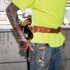 imageKlein Tools 5420XL Tool Belt HeavyDuty Rugged Leather Ironworker Belt XLargeL