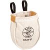 imageKlein Tools 5141P Heavy Tool Bag No 8 Canvas Utility Bag Reinforced with Tough Tanned Leather Loop Belt Connection