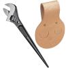 imageKlein Tools 80150 Adjustable Construction Spud Wrench Set Made in USA with Extra Wide Wrench and Holder Tunnel Connection 2Piece