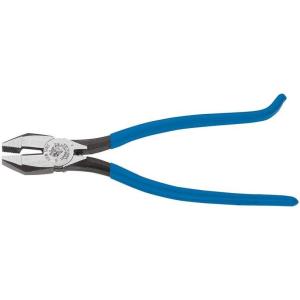 imageKlein Tools D20007CST Diagonal Cutters Slim Head Linesman Pliers is Spring Loaded HeavyDuty Ironworker Pliers Cut ACSR Screws and MoreDiagonal Cutters