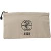 imageKlein Tools 62042 16Inch Zipper Bag Extra Long No 10 Canvas Heavy Duty Tool Bag 3Inch StandUp Bottom Multipurpose for Tools or Crafts125Inch