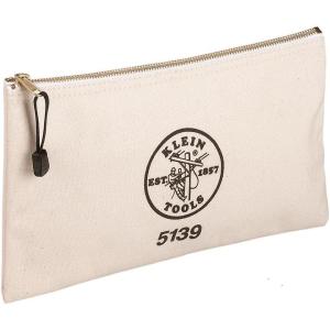 imageKlein Tools 62042 16Inch Zipper Bag Extra Long No 10 Canvas Heavy Duty Tool Bag 3Inch StandUp Bottom Multipurpose for Tools or Crafts125Inch