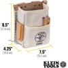 imageKlein Tools 5125 Canvas and Leather 5Pocket Tool Pouch with Chain Tape Thong and Tunnel Belt ConnectionCanvas
