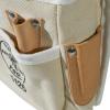 imageKlein Tools 5125 Canvas and Leather 5Pocket Tool Pouch with Chain Tape Thong and Tunnel Belt ConnectionCanvas