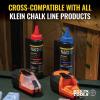 imageKlein Tools CHLK00B Chalk Line Capsules MessFree High Visibility Blue Refills for Klein Chalk Line Tools 4PackRed