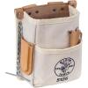 imageKlein Tools 5125 Canvas and Leather 5Pocket Tool Pouch with Chain Tape Thong and Tunnel Belt ConnectionCanvas