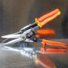 imageKlein Tools 1302S Aviation Tin Snips Straight Long Cut Heavy Duty Metal Cutting Shears with Forged Steel Blade
