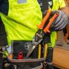 imageKlein Tools 1302S Aviation Tin Snips Straight Long Cut Heavy Duty Metal Cutting Shears with Forged Steel Blade