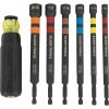 imageKlein Tools 516PNDHC 516Inch Magnetic ColorCoded Power Nut Driver SAE ImpactRated Hollow Nut Driver with 5Inch Extended Reach Shaft