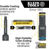 imageKlein Tools 66009 ImpactRated 4in1 Flip Quad Socket 38Inch Drive 12Point ColorCoded Deep Sockets with 4 Hex Sizes and Adapter
