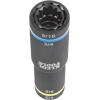 imageKlein Tools 66009 ImpactRated 4in1 Flip Quad Socket 38Inch Drive 12Point ColorCoded Deep Sockets with 4 Hex Sizes and Adapter