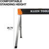imageKlein Tools 66187 Folding Saw Horse Heavy Duty Legs Metal Saw Horse for Woodworking Carpenters Contractors 2Pack