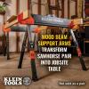 imageKlein Tools 66188 Folding Saw Horse 2x4 Support Arms 26Inch to 32Inch Adjustable Height Heavy Duty Jobsite Table 1Pack