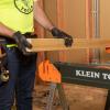 imageKlein Tools 66188 Folding Saw Horse 2x4 Support Arms 26Inch to 32Inch Adjustable Height Heavy Duty Jobsite Table 1Pack
