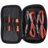 imageKlein Tools 69483 Meter Test Leads Accessory Kit with 2 RightAngle Leads 2 Lead Extenders 2 Lead Heads 2 Alligator Clips and Case