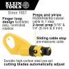 imageKlein Tools 80163 Coaxial Cable Crimping Set with VDV Compression Crimper Radial Stripper and 10 Universal Compression FConnectors