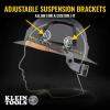 imageKlein Tools 80168 FullBrim Hard Hat Set Class C Vented White Hard Hat with Rechargeable WideBeam Headlamp and Lithiumion Battery 3Piece