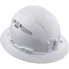 imageKlein Tools 80170 FullBrim Hard Hat Set Class C Vented White Hard Hat Rechargeable Portable Cooling Turbo Fan with Lithiumion Battery 3PieceHard Hat wTurbo Fan