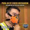 imageKlein Tools 80180 Reusable P100 HalfMask Respirator with 4 Replaceable Filters for Dust Metal Fumes and Oil Mist ML