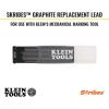 imageKlein Tools 86502 Skribes 28 mm Mechanical Carpenter Pencil Lead Refills Graphite Leads for Woodworking and Construction Black 10Pack