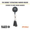 imageKlein Tools 86700 Retractable Marker Holder with 4Foot Cord For use with Skribes Paint UltraFine Fine and Chisel Tip Permanent Markers
