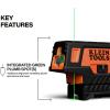 imageKlein Tools 93MCLPG Compact SelfLeveling Laser Level with Plumb Spot Bright Green Cross Line 75Foot Range Laser Class 2 Power Output amplt1mW Magnetic Mount