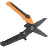 imageKlein Tools T2107 Titanium Coated Utility Scissors Compact Stainless Steel Shears Serrated Blades Cuts HeavyDuty Materials 7Inch