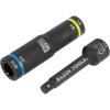 imageKlein Tools 66009 ImpactRated 4in1 Flip Quad Socket 38Inch Drive 12Point ColorCoded Deep Sockets with 4 Hex Sizes and Adapter