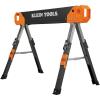 imageKlein Tools 66188 Folding Saw Horse 2x4 Support Arms 26Inch to 32Inch Adjustable Height Heavy Duty Jobsite Table 1Pack