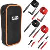 imageKlein Tools 69483 Meter Test Leads Accessory Kit with 2 RightAngle Leads 2 Lead Extenders 2 Lead Heads 2 Alligator Clips and Case
