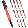 imageKlein Tools 8610112 Skribes Fine Tip Permanent Markers ProfessionalGrade Ink MultiSurface Jobsite Marker for Wet Dry and Oily Surfaces Black 12Pack