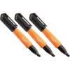 imageKlein Tools 861023 Skribes Permanent Markers Chisel Tip ProfessionalGrade Ink MultiSurface Jobsite Marker for Wet Dry and Oily Surfaces Black 3Pack