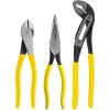 imageKlein Tools 92918 3Piece Pliers Set MultiPurpose 10Inch Classic Klaw Tongue and Groove Pump Pliers 8Inch Needle Nose and Diagonal Cutting Pliers