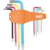 imageKlein Tools CBLS10 SAE Hex Key Caddy Set Long BallEnd 332 to 38Inch ColorCoated Keys for Easy Identification 10PieceMetric
