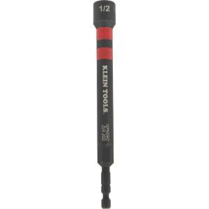 imageKlein Tools 12PNDHC 12Inch Magnetic ColorCoded Power Nut Driver SAE ImpactRated Hollow Nut Driver with 5Inch Extended Reach Shaft