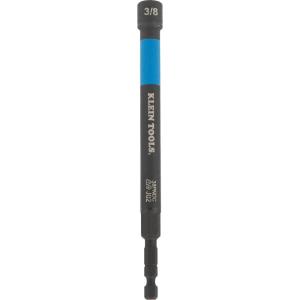 imageKlein Tools 14PNDHC 14Inch Magnetic ColorCoded Power Nut Driver SAE ImpactRated Hollow Nut Driver with 5Inch Extended Reach ShaftSolid Shaft