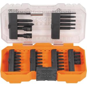 imageKlein Tools 33800 Impact Driver Bit Set 35Piece S2 Steel with Phillips Slotted Square TORX Bits and Magnetic Nut Drivers in MODbox Case