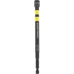 imageKlein Tools 516PNDHC 516Inch Magnetic ColorCoded Power Nut Driver SAE ImpactRated Hollow Nut Driver with 5Inch Extended Reach Shaft