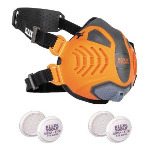 imageKlein Tools 80180 Reusable P100 HalfMask Respirator with 4 Replaceable Filters for Dust Metal Fumes and Oil Mist ML