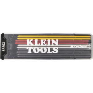 imageKlein Tools 86503 Skribes 28 mm Mechanical Carpenter Pencil Lead Refills Assorted Color Leads for Woodworking and Construction 10Piece